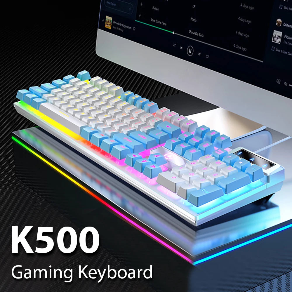 Cool Wired Gaming Keyboard with RGB light