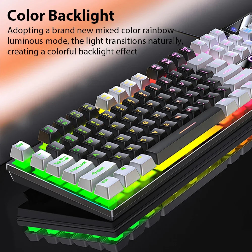 Cool Wired Gaming Keyboard with RGB light