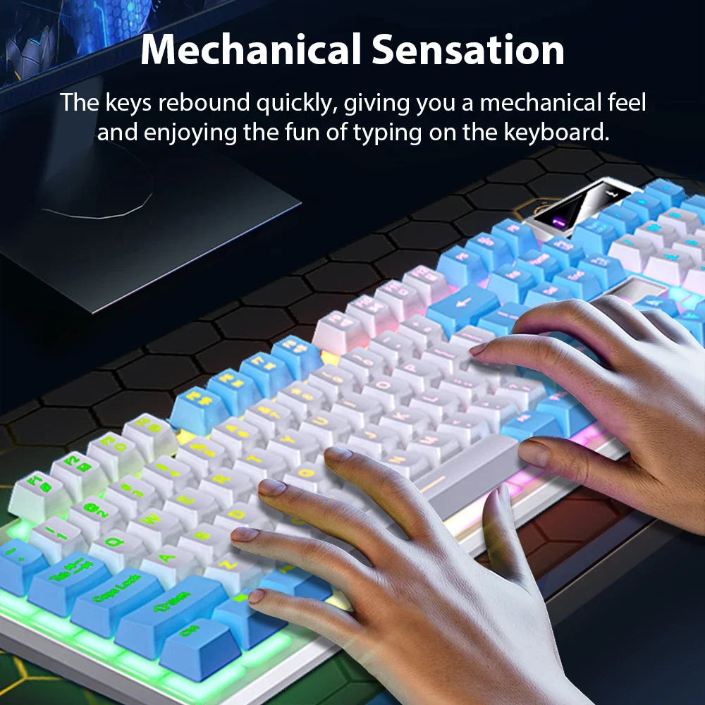 Cool Wired Gaming Keyboard with RGB light